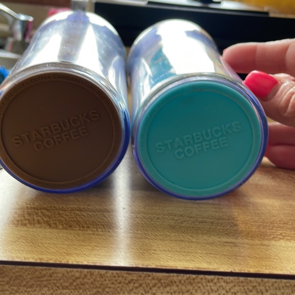 Starbucks travel tumblers 1 is Las Vegas Nevada and 1 is Aruba new without tags - Picture 3 of 6